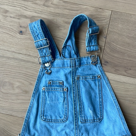 Zara jean overall shorts Size 10 Girl - Picture 3 of 5